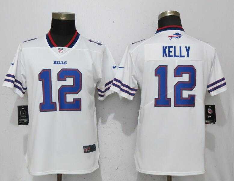 Women Nike Bills 12 Jim Kelly White Vapor Untouchable Limited Jersey,We sell and wholesale Women Nike Bills 12 Jim Kelly White Vapor Untouchable Limited Jersey on line form chian!